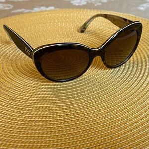 Dolce and Gabbana Polarized Sunglasses, Tortoise Cat Eye Frame